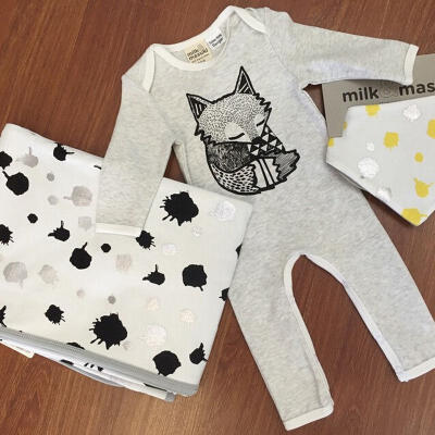 

Kids Baby Girls Boy Long Sleeve Fox Romper Bodysuit Jumpersuit Outfits UK STOCK