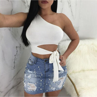 

Womens Summer Sleeveless Vest Top Shirt Blouse Casual Tank Crop Tops T-Shirt