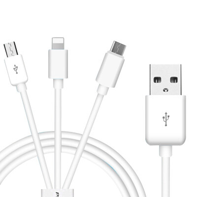 

Тип продукта-C / Micro USB / Lightning Интерфейс 3-в-одном Мобильный телефон Кабель для передачи данных / Линия зарядки Односторон