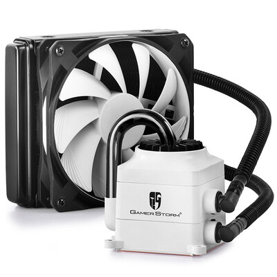 

Kyushu Fengshen (DEEPCOOL) Captain 120 (белый) радиатор с водяным охлаждением (многоплатформенный / светящийся дышащий свет / вентилятор 12CM / интеллектуальное управление температурой / предварительно покрытая силиконовая смазка / с водяным охлаждением)