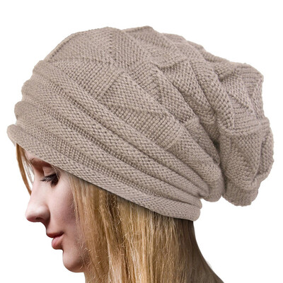 

MyMei Womens Winter Beanie Knit Crochet Ski Hat Oversized Cap Hat Warm