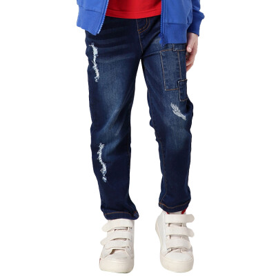 

Xin Song boy personality hole jeans in the big children Spring&Autumn cowboy casual trousers pants E060B 14060