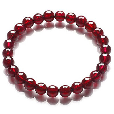 

Stone gorge jewelry shiyuezhubao garnet bracelet 6-7mm single lap bracelet female graceful