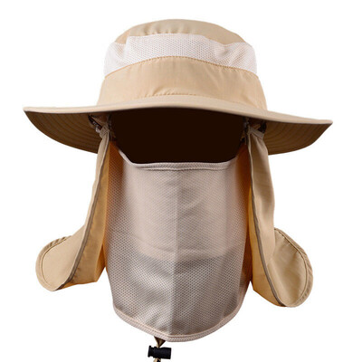 

(IKEWA) ZYM0039kaqi Sunshade Hat Мужская летняя рыбалка Альпинизм Sunbathing Sun Cap с капюшоном Свитер Cap Khaki