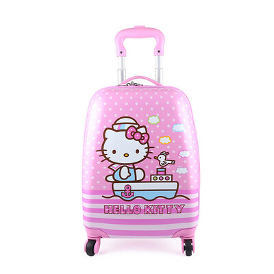 

Hello Kitty (HELLO KITTY) girl suitcase children's bar suitcase KTX001 pink 16-inch