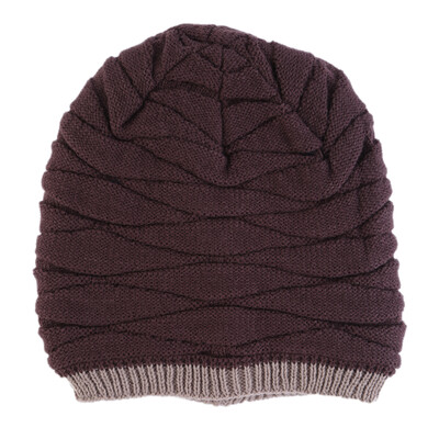 

Мужчины Женщины Beanie Knit Cap Ski Hip-Hop Пустой цвет зимы теплая Unisex Wool Hat