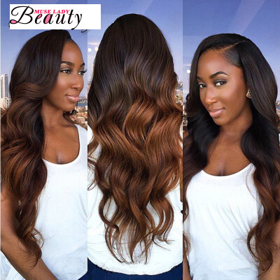 

10A Ombre Brazilian Hair Body Wave Weave 3 Bundles Two Tone Ombre 1B/30 Hair Extensions Virgin Hair Natural Bundle Deals