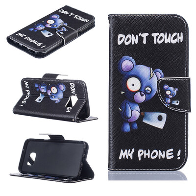 

Blue bear Design PU Leather Flip Cover Wallet Card Holder Case for SAMSUNG GALAXY S7 Edge