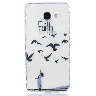 

Woman birdie Pattern Soft Thin TPU Rubber Silicone Gel Case Cover for SAMSUNG GALAXY A5 2016A510