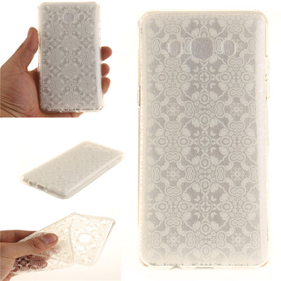 

Half white flowers Pattern Soft Thin TPU Rubber Silicone Gel Case Cover for Samsung Galaxy J5 2016/J510