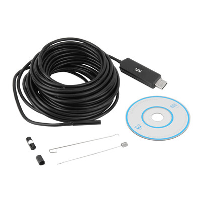 

6LED Водонепроницаемая 5.5mm 10M USB эндоскоп Borescope Фотоцентр Осмотр