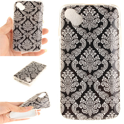 

Totem flowers Pattern Soft Thin TPU Rubber Silicone Gel Case Cover for WIKO Sunny