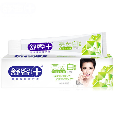 

Shuxing bright teeth white toothpaste 120g fresh lemon