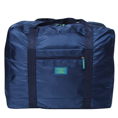 

【Jingdong Supermarket】 space excellent clothes finishing bag waterproof nylon folding travel collection of possession of cyan
