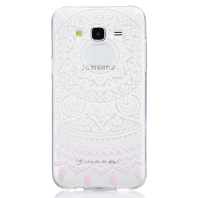 

White pattern Pattern Soft Thin TPU Rubber Silicone Gel Case Cover for SAMSUNG GALAXY J5