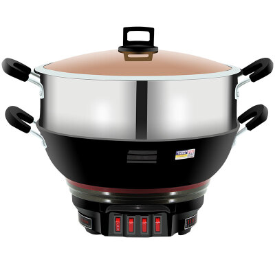 

Hemisphere (Peskoe) multi-purpose pot multi-functional 5L electric hot pot 304 stainless steel electric cooker wok BQ-32C 5 liters