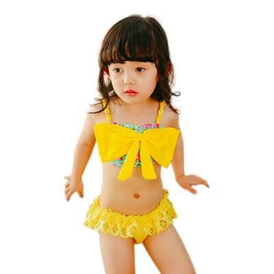 

Qiaohai QIHAI 6615-5 cute children swimsuit girls split two-piece Korean version of the hot spring swimwear M code