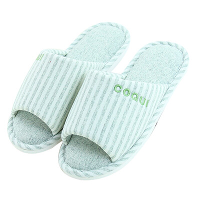 

【Jingdong supermarket】 cool coqui couple linen slippers home floor slippers light green 37/38 CQ1822