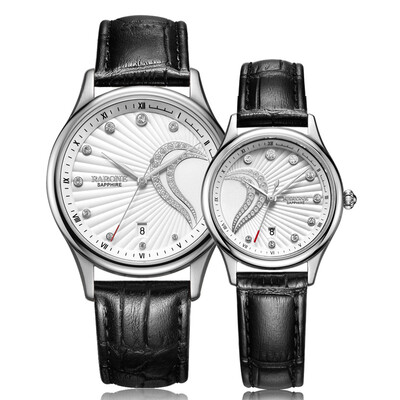 

Renault (RARONE) watch YES series quartz couple watch black face nail belt 83817895907