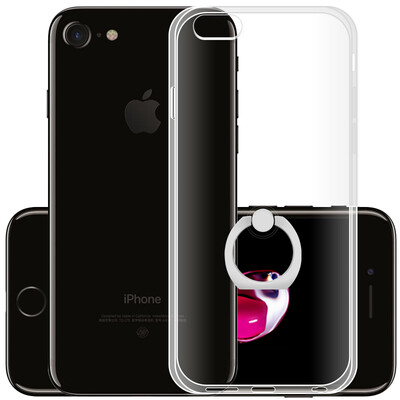 

Apple, iphone7 пирог СПИД телефон оболочки мобильный телефон защитной оболочки Выдерживает падение iphone7 серебряное кольцо пряжки кронштейн прозрачная оболочка 4,7 дюйма