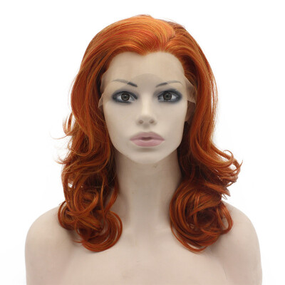 

Iwona Synthetic Hair Lace Front Shoulder Wavy Reddish Blonde Wig