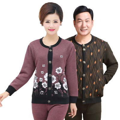 

Antarctic thermal underwear men&women in the elderly cold storage jacquard cardigan mother fitted with large yards underwear suit N105D11402 female bean sandals