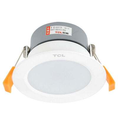 

【Jingdong Supermarket】 TCL Downlight LED Spotlight Full Set Ceiling Lamp Hall Light Passed Aisle Lights 3W Warm Yellow 65-75mm Hole