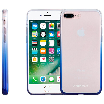 

MOMAX (MOMAX) iPhone7 / 8 плюс мобильный телефон оболочки Apple 7 / 8plus мобильный телефон чехол защитная крышка ТПУ материал все включено борьба мягкая оболочка 5.5 дюйм градиент синий