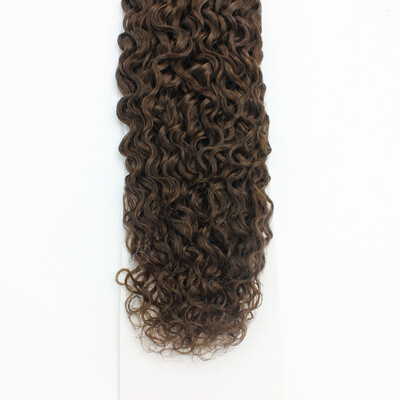 

Micro RingBead Loop Hair Extension Black Brown Curly Brazilian Human Virgin Hair Easy Use Care Remy Hair Extension