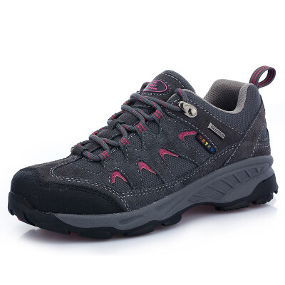 

THE FIRST OUTDOOR hiking shoes full palm air cushion low to help wear breathable cross-country running shoes 084089 male models dark gray 41 yards