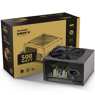 

Great Wall GreatWall Rated 500W HOPE-6000DS power supply 70cm long backplane alignment active PFC 12cm silent fan wide