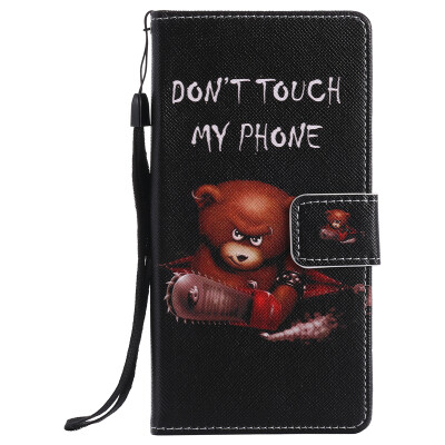 

Black Bear Design PU Leather Flip Cover Wallet Card Holder Case for SONY XZ