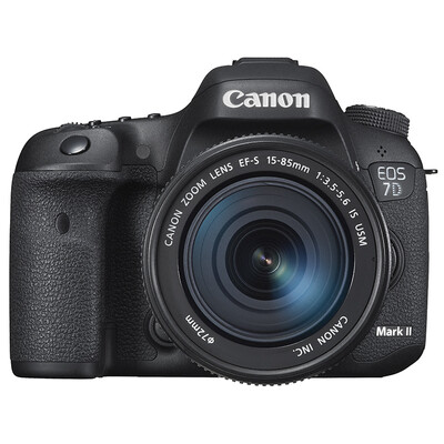 

Canon 7D Mark II SLR kit EF- 15-85mm f 35-56 IS USM lens with Wi-Fi adapter W-E1