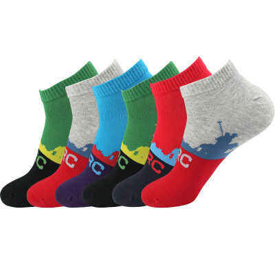 

St Paul&39s socks men&39s cotton socks boat socks boys summer sports 6 pairs of shallow mouth socks ZPS-5406 stealth socks B models are