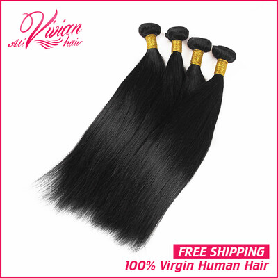 

Straight Brazilian Virgin Hair 4 Pcs 8A Virgin Brazilian Human Hair Bundles Straight hair Brazilian Hair Weave Bundles