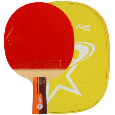 

Double Happiness DHS 2 star double-sided anti-gel table tennis straight shot arc combination fast break table tennis racket A2006 single shot film sets