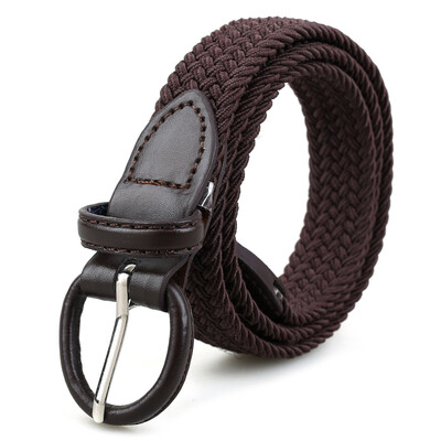 

LovingLilies Belt Fashion Elastic Woven Belt This series is finer&shorter suitable for ladies or children brown