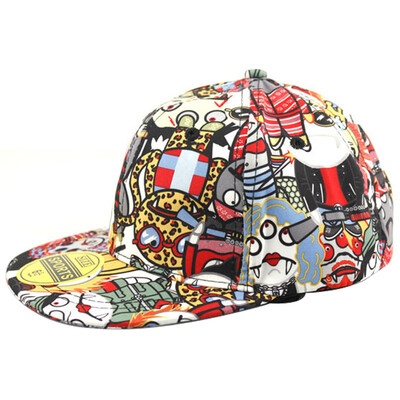 

Jingdong Supermarket Meng Si Ke MSEK MMZ160087 male&female general baseball cap Korean hip hop hat vampire pattern sun hat blue