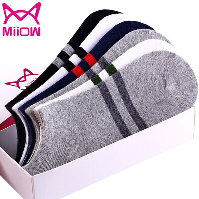 

Люди кошки (MiiOW) [6 пар] мужчины носки лодка носки мужской осень хлопок мода полосы раздел спортивные носки мужчины носки
