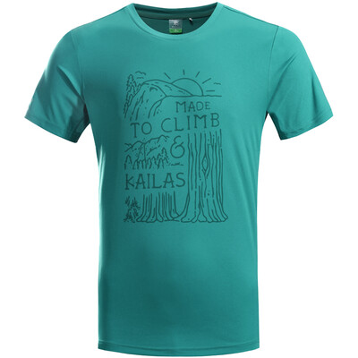 

Kailas (Kailas) круглая шея футболка Slim с коротким рукавом спортивный пот дышащая стрейч быстрая модель одежды мужская секция зеленый зеленый XL