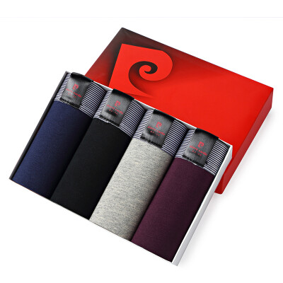 

[Jingdong supermarket] Pierre Cardin (4) Men's underwear in the waist angle U convex four corners shorts XXXL code