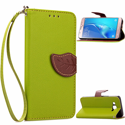 

Green Design PU Leather Flip Cover Wallet Card Holder Case for Samsung Galaxy J72016J710