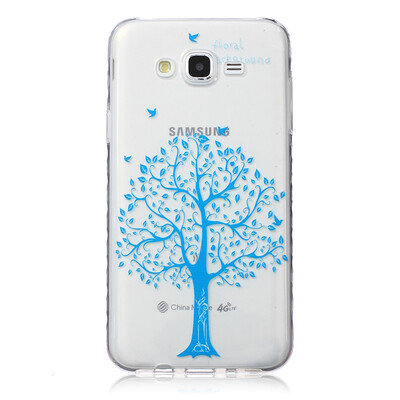 

Blue tree Pattern Soft Thin TPU Rubber Silicone Gel Case Cover for SAMSUNG GALAXY J7