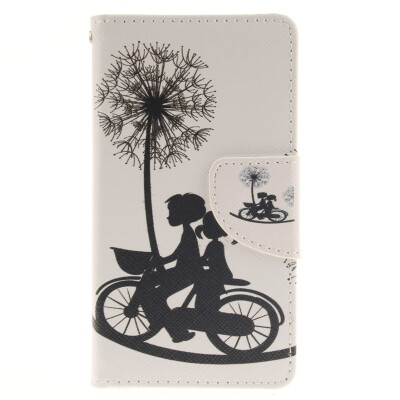 

Bike and Dandelion Design PU Leather Flip Cover Wallet Card Holder Case for Wiko Sunset2