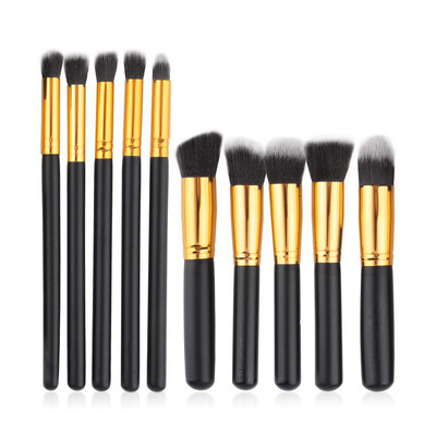 

10pcs Профессиональная Косметика для макияжа Кисти Set Фонд тени для век кисти