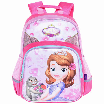 

Disney (Disney) white children bag light cartoon shoulder bag second grade primary school student bag IB0020A treasure blue