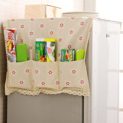 

Jingdong supermarket Ou Runzhe refrigerator cover towel cotton&linen multi-purpose home appliances dust bag 2 installed