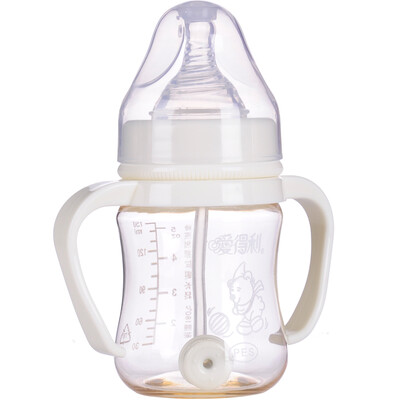 

IVORY Baby bottle wide caliber baby bottle PES bottle 150ml with cross pacifier Y1042 color pattern random delivery