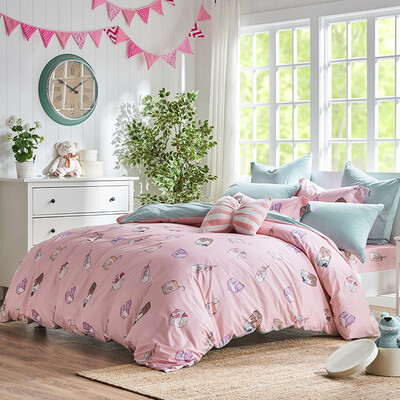 

Meng Jie home textiles produced DreamCoCo bedding package washed cotton four sets of bed sheets quilt milk box 18 m bed 220 240cm