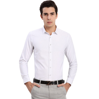 

Xiangsiniao long sleeve shirt men fashion prints leisure